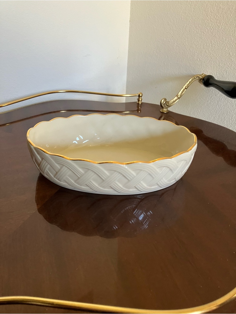 Vintage Lenox Lattice Oval Server